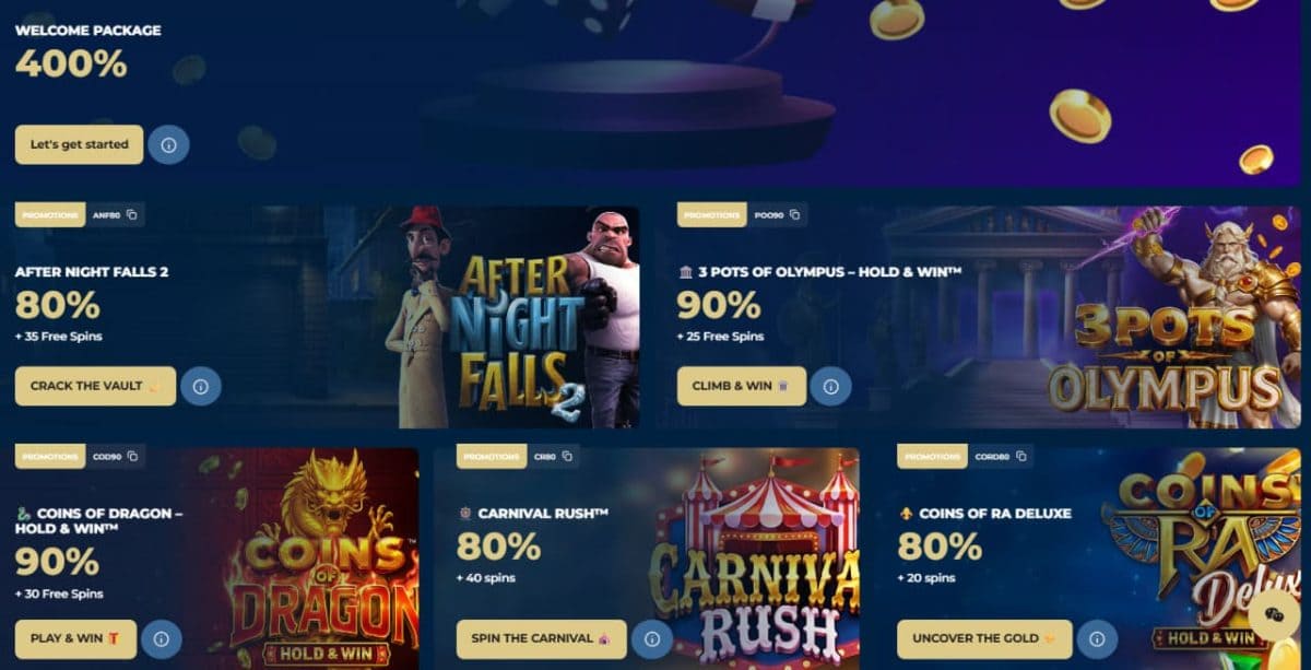 Casino Napoli Promotions — Welcome, Jackpot Reloader 2026 image 1
